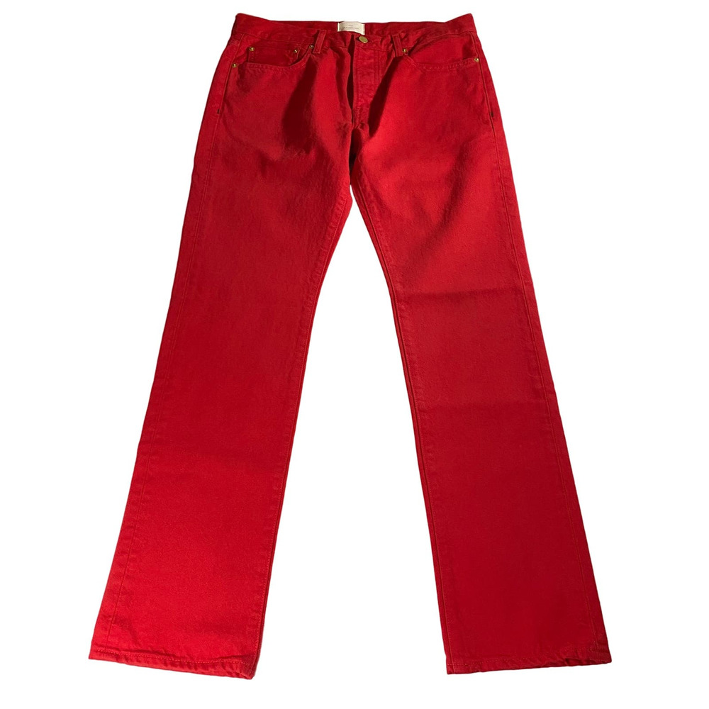 Sid Mashburn Men's Red Jeans - Slim Straight Fit
